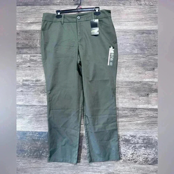 Lee Olive Green Straight Leg Pants Jeans - Picture 1 of 4